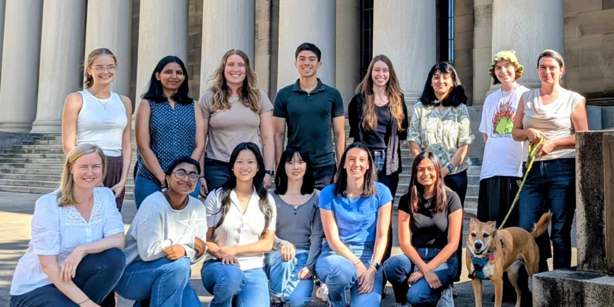 McDonough lab members McDonough lab members posing as a group in front of the Mellon Institute